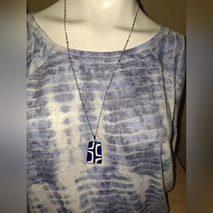 Fifth Avenue Collection Silver Tone 26" Vintage Glam Necklace New With Tags